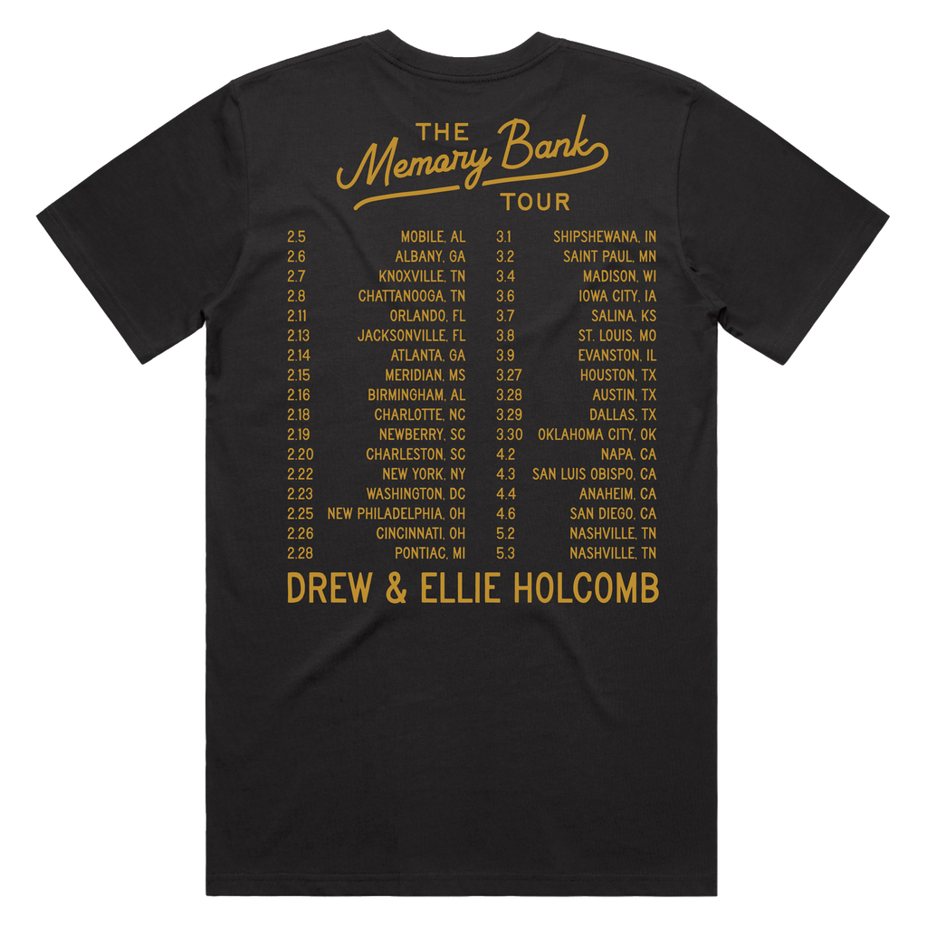 Memory Bank Tour Tee Black