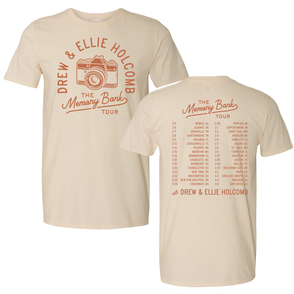 Memory Bank Tour Tee Natural