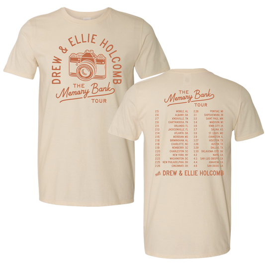 Memory Bank Tour Tee Natural