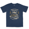 Navy Car Tee